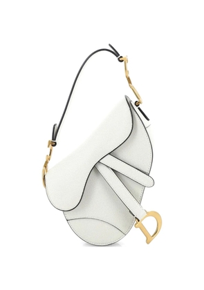 Christian Dior Pre-Owned Saddle Handbag Leather Mini shoulder bag - White
