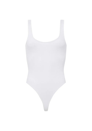 L'Agence Nica Scoopneck ribbed bodysuit - White