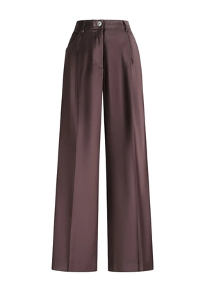 PT Torino Gabrielle pleated velvet trousers - Red