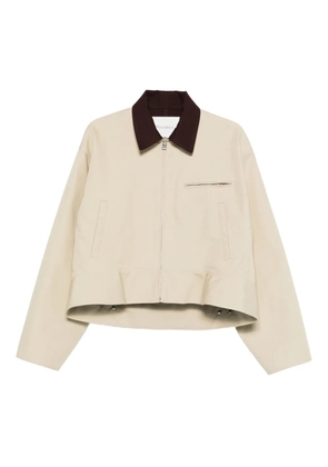 JW Anderson peplum-hem jacket - Neutrals