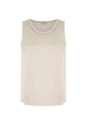 PANICALE embellished tank top - Neutrals