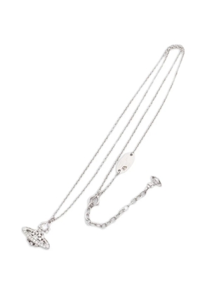 Vivienne Westwood Pre-Owned 1920s orb rhinestone necklace - Silver