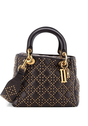 Christian Dior Pre-Owned Supple Lady Dior Bag Cannage Studded Lambskin Medium satchel - Brown