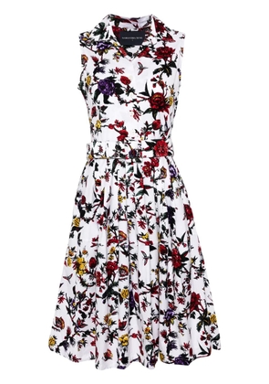 Samantha Sung Claire floral-print dress - White