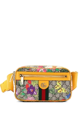 Gucci Pre-Owned Ophidia Flora GG Coated Canvas Medium belt bag - Brown