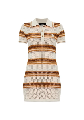 AMIRI striped knitted mini dress - Neutrals