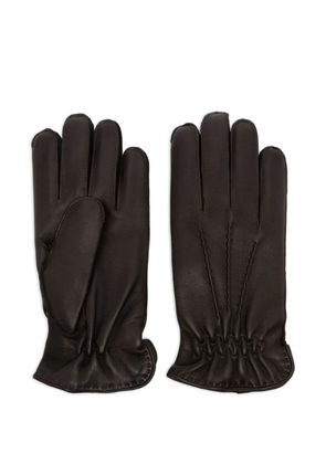 Orciani leather gloves - Brown