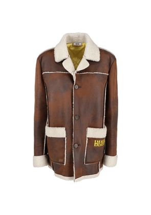 GCDS Disney buttoned coat - Brown