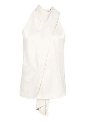 Marques'Almeida draped halterneck top - Neutrals