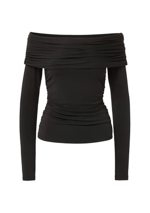 Veronica Beard off-shoulder ruched top - Black