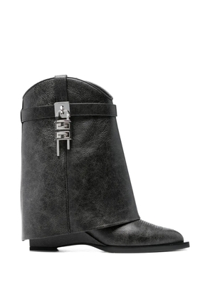 Givenchy Pre-Owned shark lock cowboy boots - Black