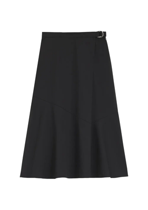 BOSS buckle-detail midi skirt - Black