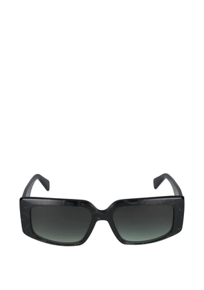 LIU JO petrol tortoise geometric sunglasses - Green