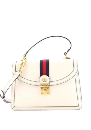 Gucci Pre-Owned Ophidia Flap Top Handle Bag Leather Small satchel - Neutrals