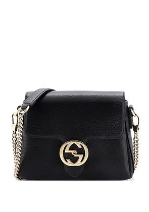 Gucci Pre-Owned Interlocking Chain Leather Small crossbody bag - Black