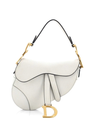 Christian Dior Pre-Owned Saddle Handbag Leather Mini shoulder bag - White