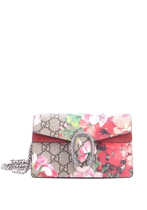 Gucci Pre-Owned Dionysus Bag Blooms Print GG Coated Canvas Super Mini crossbody bag - Brown