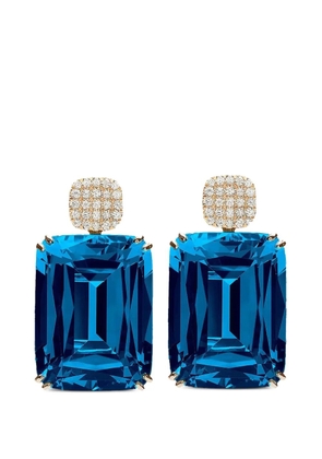 Goshwara London diamond and topaz earrings - Gold