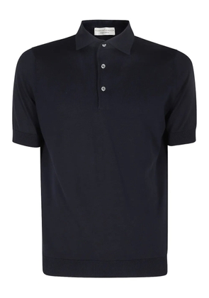 Filippo De Laurentiis fine-knit polo shirt - Blue
