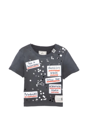 Maison MIHARA YASUHIRO slogan-print T-shirt - Grey