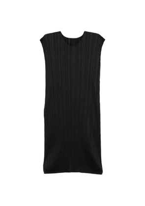 Pleats Please Issey Miyake pleated mini dress - Black