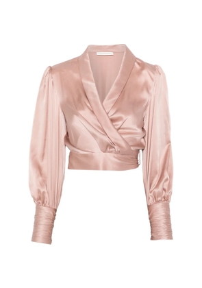 ZIMMERMANN wrap-design blouse - Pink