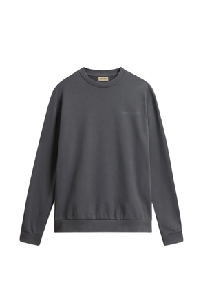 Woolrich macro logo crew-neck sweatshirt - Grey