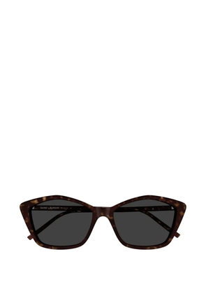 Saint Laurent Eyewear havana geometric sunglasses - Brown