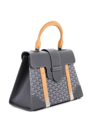 Goyard Pre-Owned Saigon Top Handle Bag Coated Canvas with Leather MM satchel - Grey