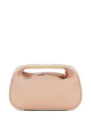 Elisabetta Franchi logo-debossed mini bag - Neutrals