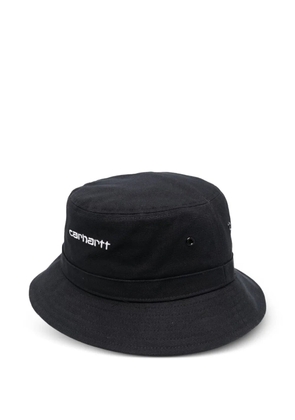 Carhartt WIP embroidered logo bucket hat - Black
