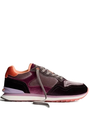 Hoff velvet panelled sneakers - Purple