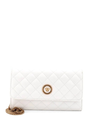 Versace Pre-Owned Icon Wallet on Chain Quilted Leather crossbody bag - White