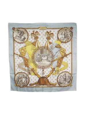 Hermès Pre-Owned 1986-1998 Napoleon Silk Scarf 90 scarves - Blue