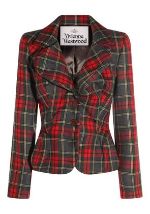 Vivienne Westwood tartan-patterned blazer - Red