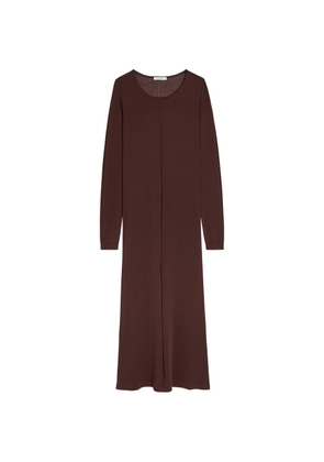 LEMAIRE long-sleeve maxi dress - Brown