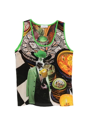 The Artistylist Cow sleeveless tank top - Black