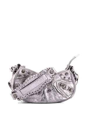 Balenciaga Pre-Owned Le Cagole Giant Studs Shoulder Bag Leather XS hobo bag - Silver