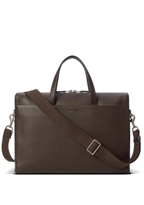Shinola Canfield leather briefcase - Brown