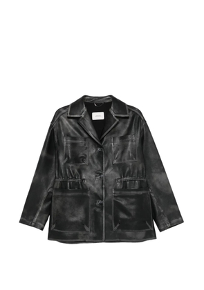 Dorothee Schumacher Sleek Statement pocket leather jacket - Black