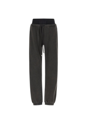 The Attico faded ribbed insert trousers - Grey