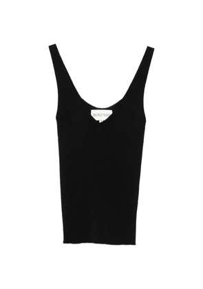 BOMPARD ribbed V-neck vest - Black