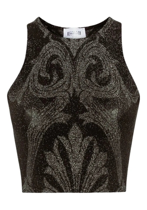 Wolford metallic-jacquard top - Black