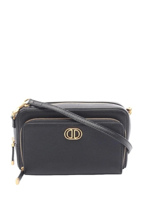Christian Dior Pre-Owned 2021-2025 Leather Caro Crossbody Bag shoulder bag - Black