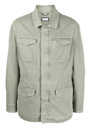 Brunello Cucinelli zip-up military jacket - Green