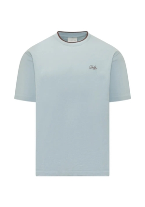 Drôle De Monsieur trim-detail T-shirt - Blue