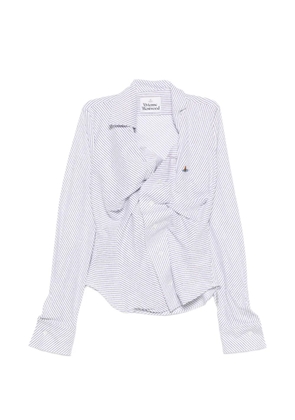 Vivienne Westwood Drunken striped shirt - White