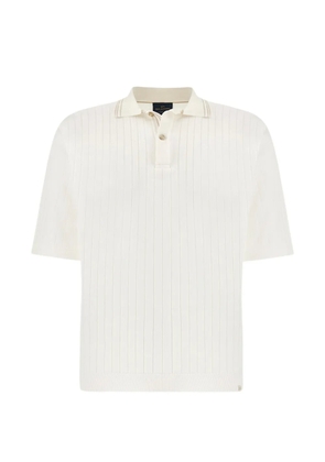 Paul & Shark ribbed polo shirt - White