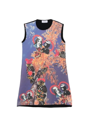 The Artistylist Autumn printed mini dress - Purple