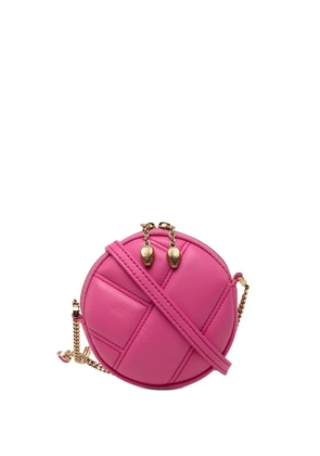 Bvlgari Pre-Owned 2000-2025 Leather Serpenti Cabochon Round crossbody bag - Pink